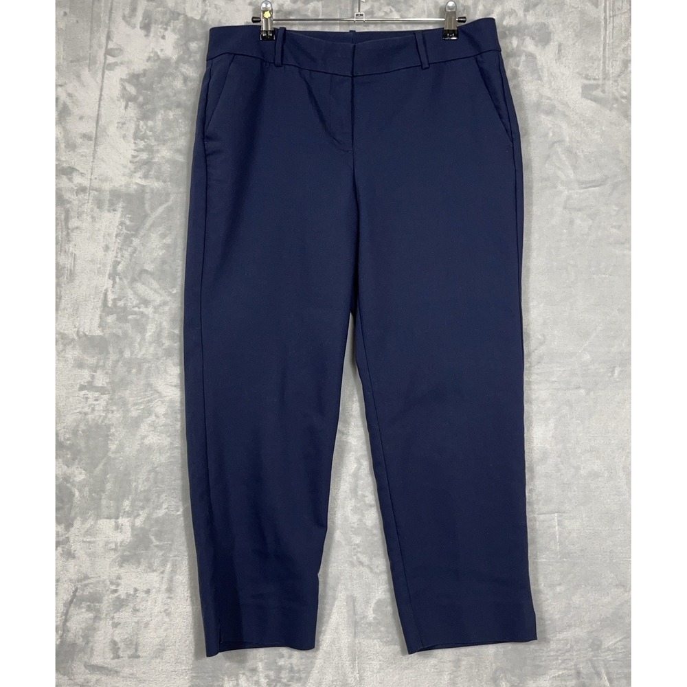 Chicos Womens So Slimming Sofia Slim Ankle Pants 2 Size 12 Blue Office Casual